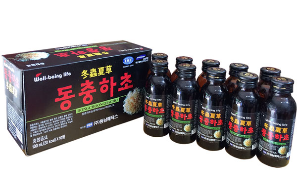 Nước uống Đông trùng Hạ thảo Hàn Quốc dongchoonghacho - Thùng 10 hộp