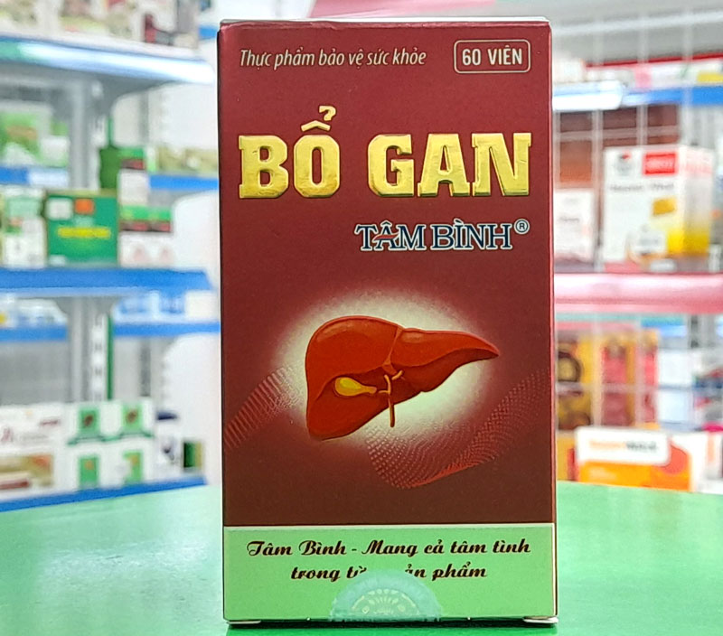 Viên uống Bổ gan Tâm Bình tăng cường chức năng gan - hộp 60v