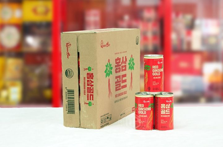 Nước hồng sâm long Queen Bin - 30 lon/thùng x 175ml