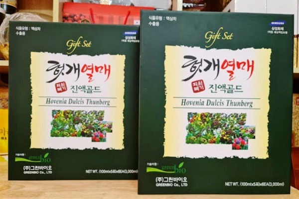 Bổ Gan Tiêu Độc Giải  Rượu Giftset Hovenia Hàn Quốc