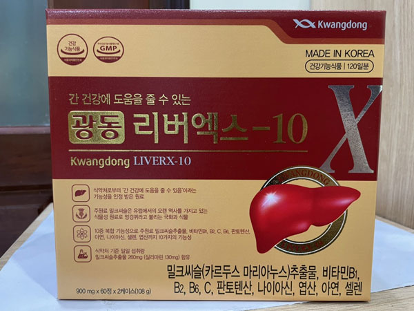 Viên Bổ Gan Kwangdong LiverX-10 Hàn Quốc Hộp 120 Viên