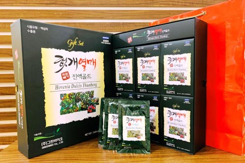 HD sử dụng  Bổ Gan Tiêu Độc Giải Rượu Giftset Hovenia Hàn Quốc