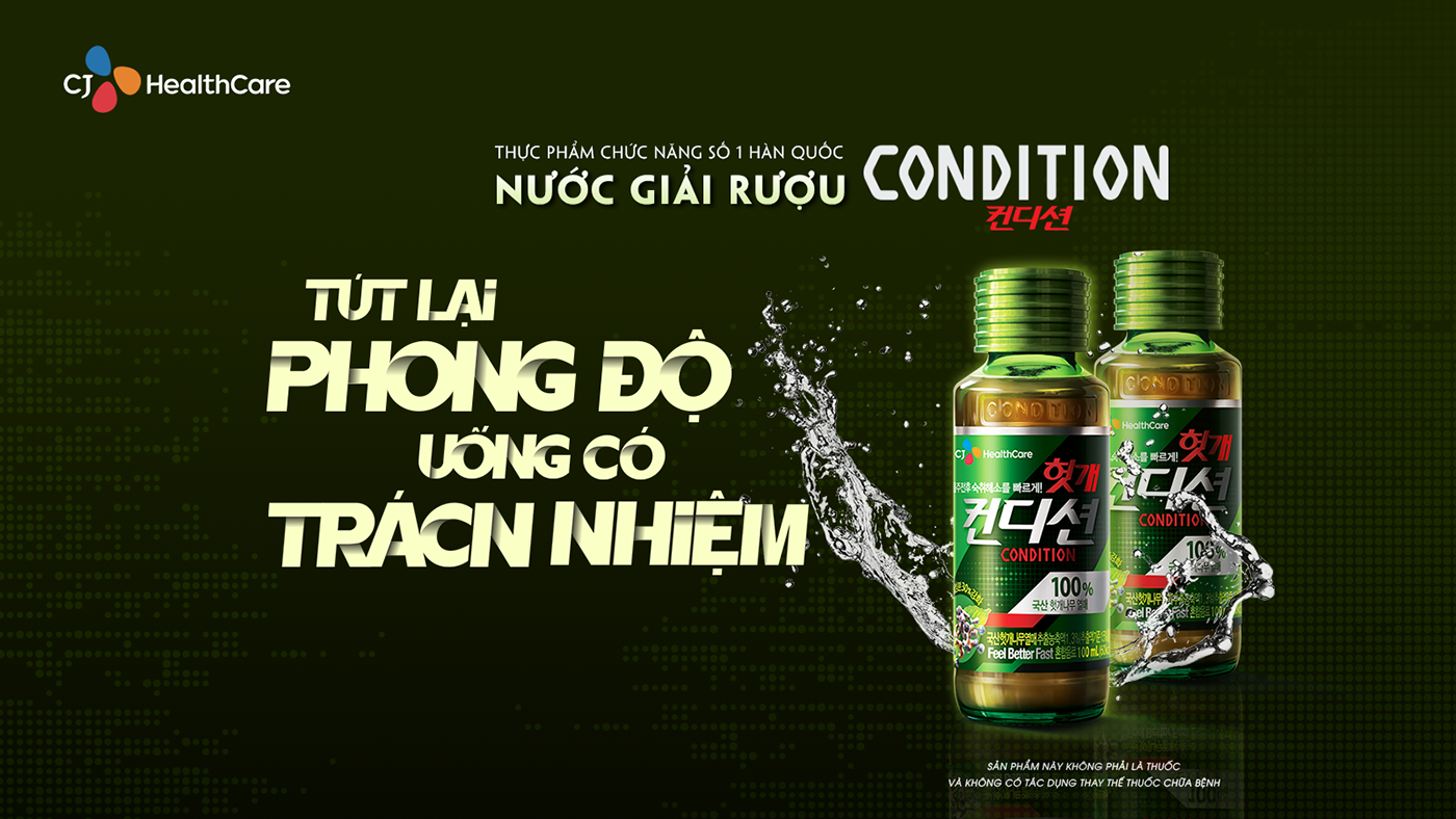 Nước Giải Rượu Hàn Quốc Condition - thùng 5 hộp 50 chai x 75ml