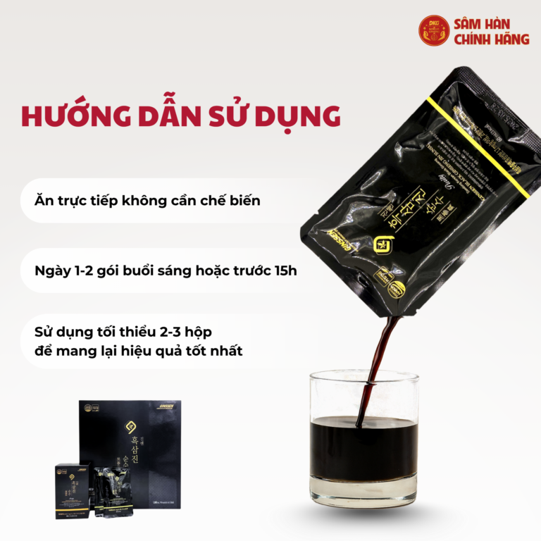 Hướng dẫn sử dụng nước Uống Hắc Sâm Jin Haeng Heuksamjin Pure 60ml