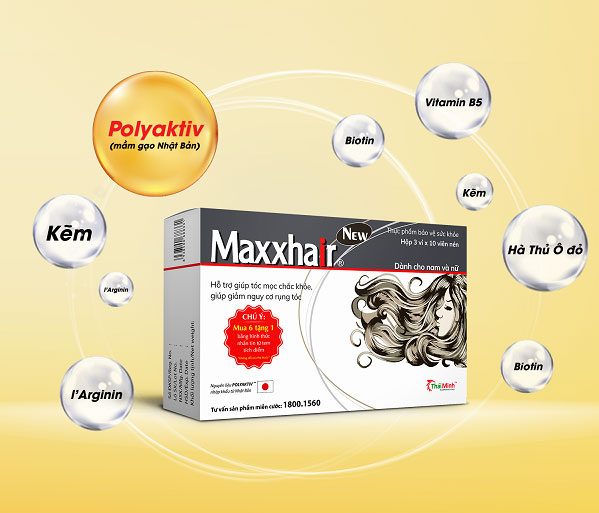 Viên uống Maxxhair – Giải pháp hỗ trợ toàn diện cho người bị rụng tóc, hói đầu