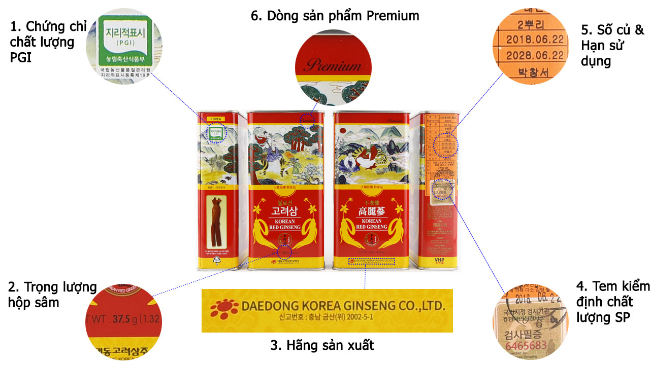 Giới thiệu sâm củ khô hàn quốc cao cấp Deadong - dòng sản phẩm nhập khẩu cao cấp