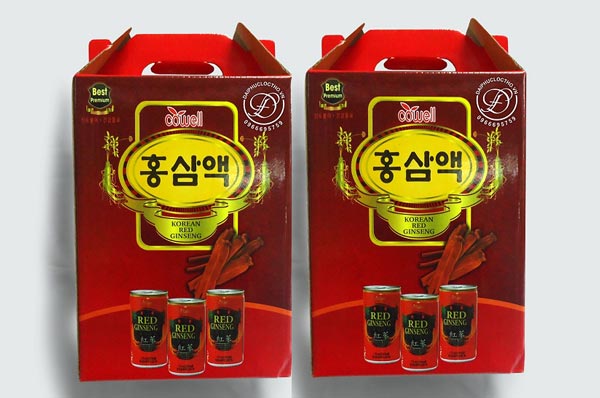 Nước hồng sâm lon Cowell Hàn Quốc - Xách 12 lon x 175ml