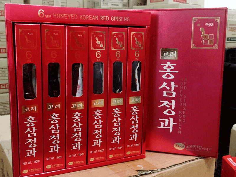 Hồng Sâm Củ Tẩm Mật Ong KGS Korean Hộp 300g