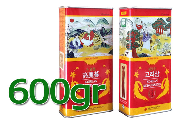 Hồng sâm củ khô Hàn Quốc Daedong hộp 600gr premium