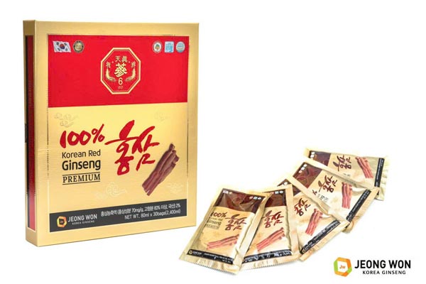 Nước Hồng Sâm Tăng Lực Jeong Won Hàn Quốc - 80ml x 20 bags