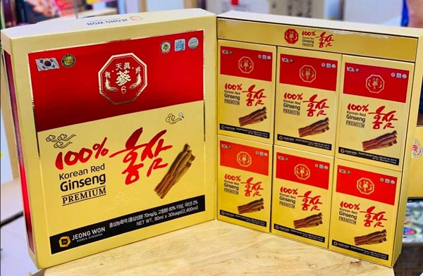 Nước Hồng Sâm Tăng Lực Jeong Won Hàn Quốc - 80ml x 20 bags