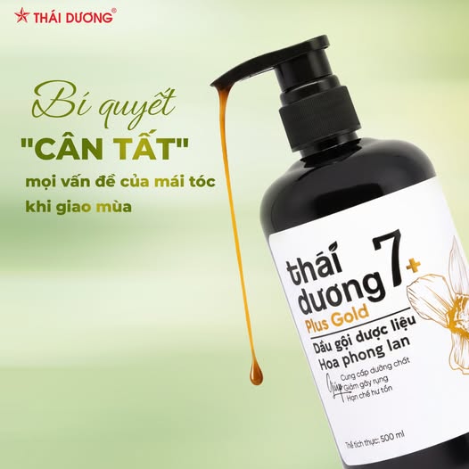 Dầu gội thái dương 7 hoa phong lan, sạch gầu, hết ngứa, mượt tóc 250ml - 500ml