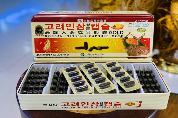 Sâm nhung Hàn Quốc - Korean Ginseng Capsule Gold - Viên đạm sâm