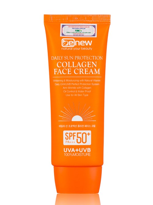 Kem chống nắng cho da mặt Benew Collagen Sun Cream 70ml