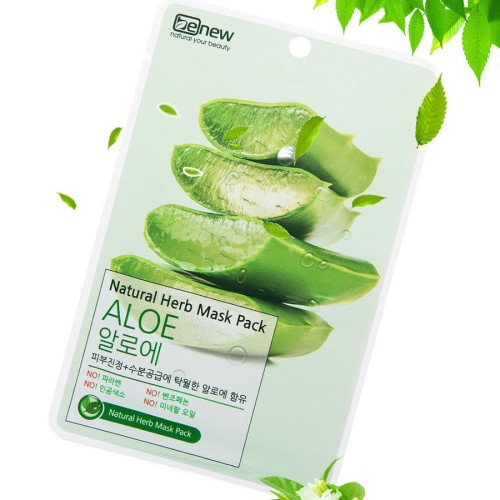 Bộ 10 miếng mặt nạ Benew Natural Herb Mask Pack - Aloe 22ml