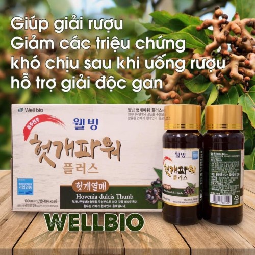 Nước giải rượu bia bổ gan Well Bio Hàn Quốc