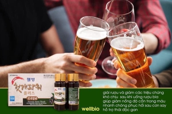 Nước mát gan giải rượu Well Bio Hàn Quốc