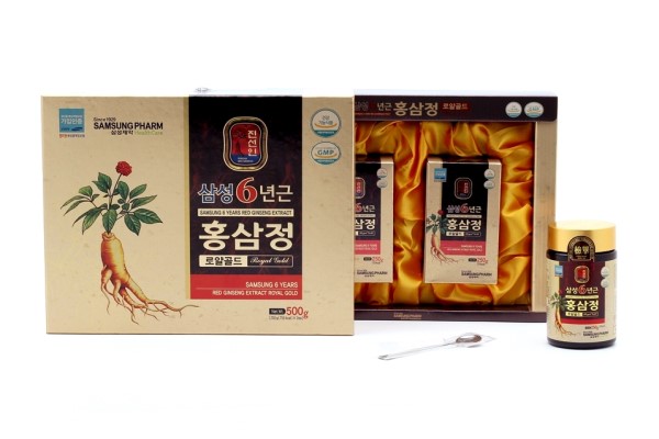 Cao hồng sâm 6 năm tuổi Jeong Royal Gold Samsung - hộp 2 lọ 250gr