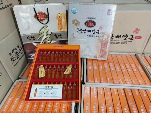 Nước Tinh Chất Hồng Sâm Núi Hàn Quốc Cheon Jong Tissue Hộp 30 Ống X 20ml