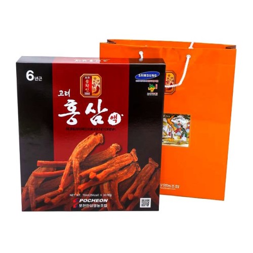 Nước Hồng Sâm Pocheon Korean Red Ginseng Drink (70ml x 30 gói)