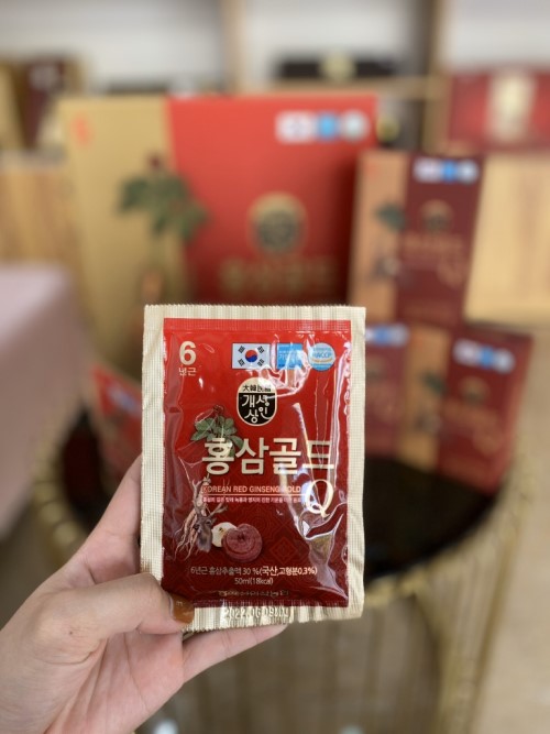 Nước hồng sâm linh chi nhung hươu Q Hàn Quốc Red Ginseng Gold