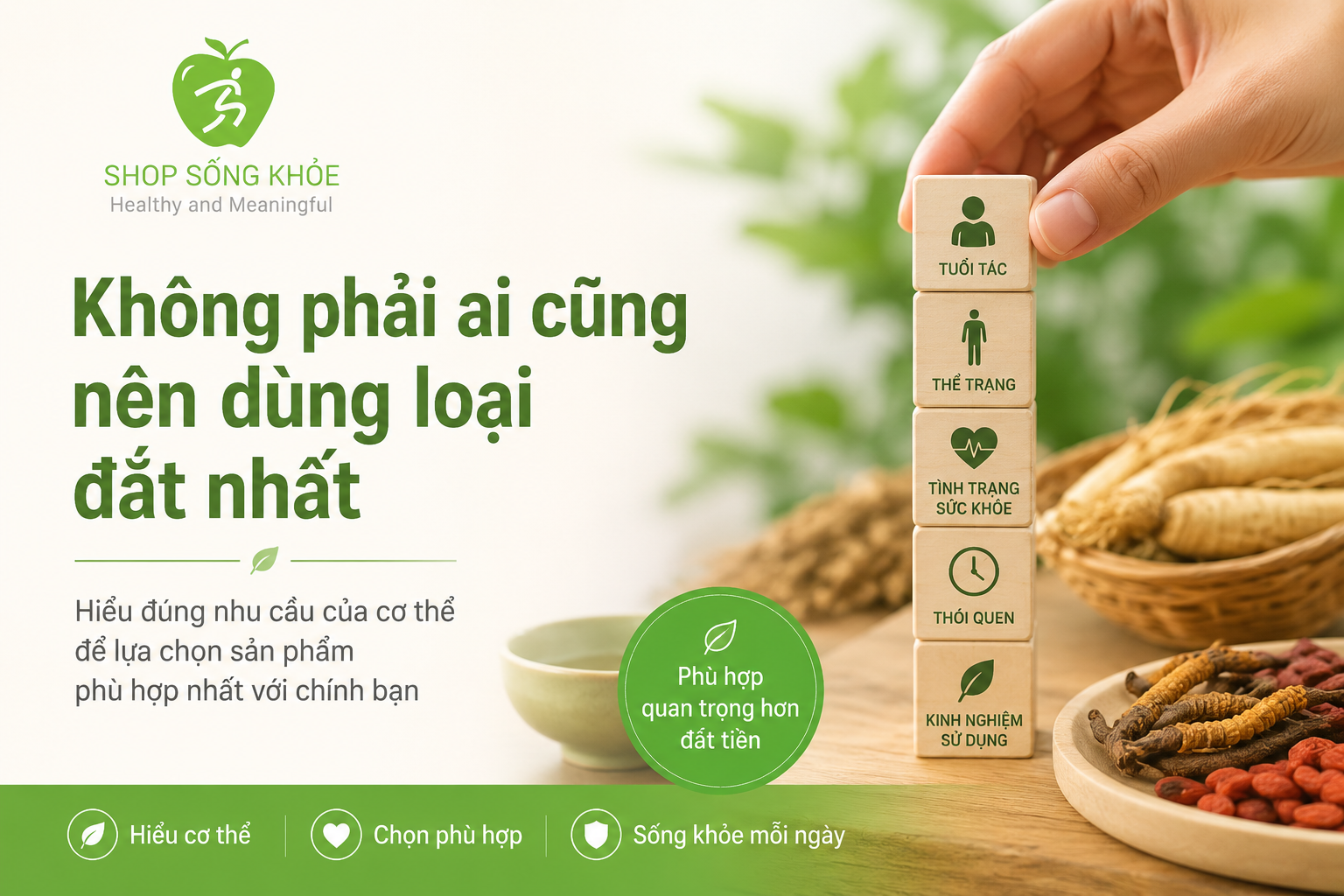Bạn không cần sản phẩm đắt tiền nhất, mà là cần sản phẩm phù hợp nhất