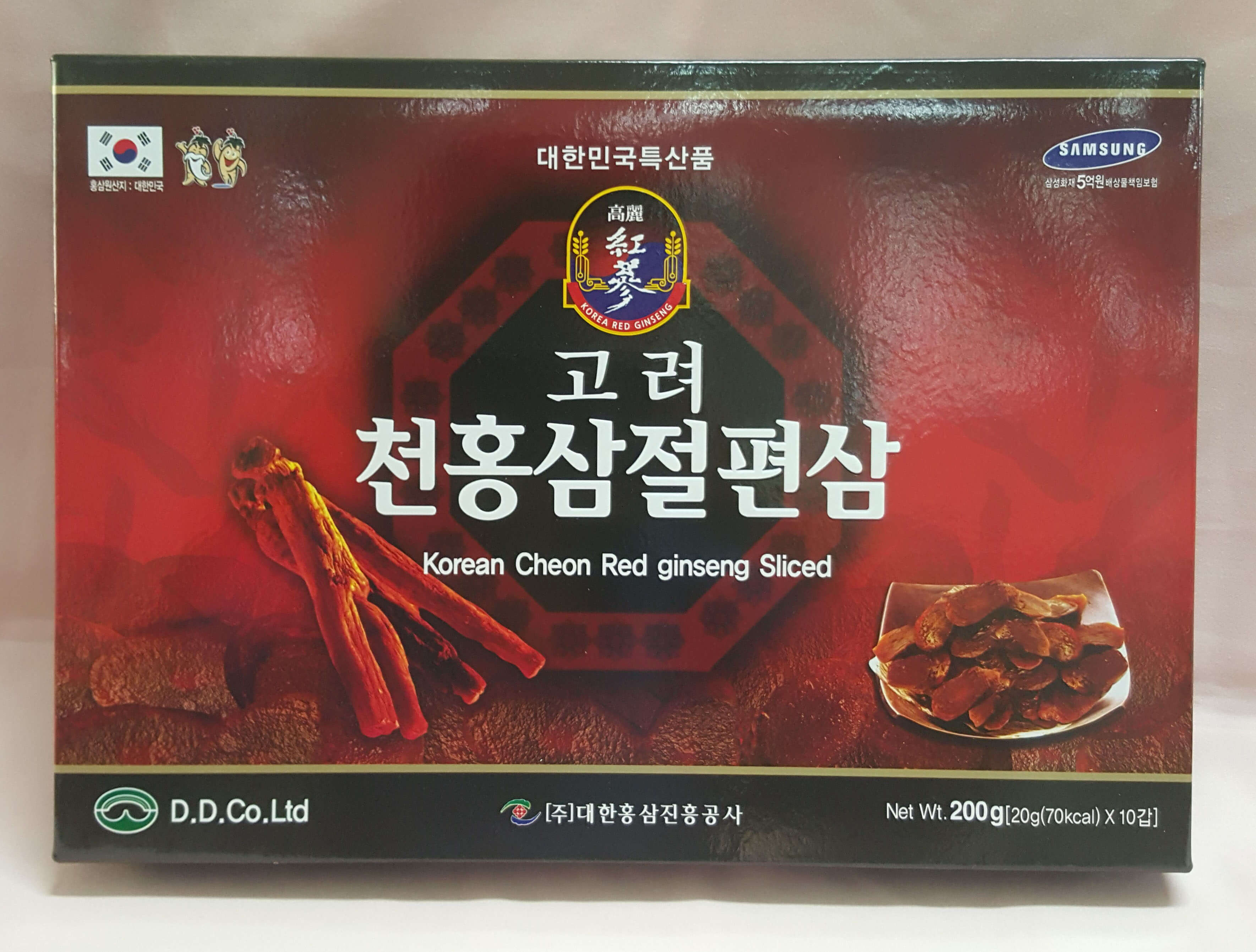 Sâm lát tẩm mật ong Hàn Quốc