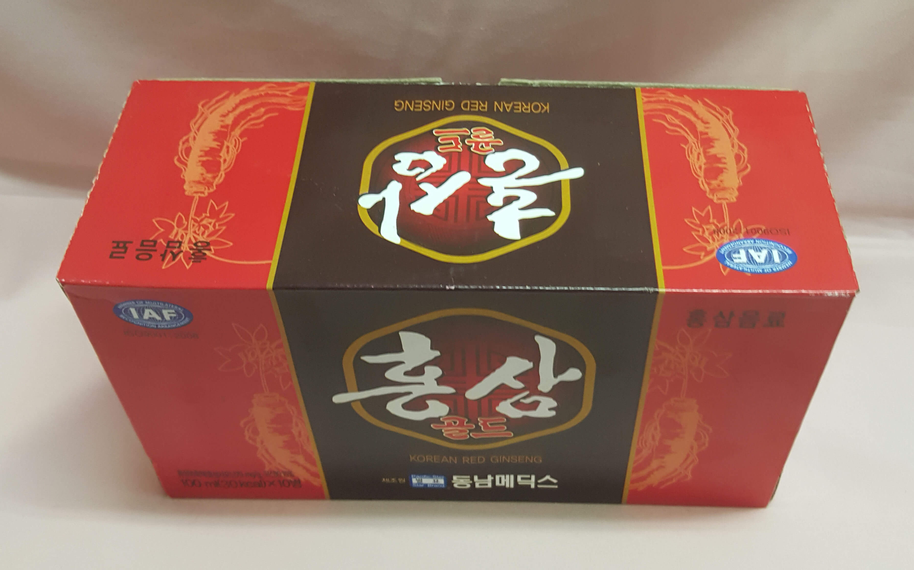 Nước hồng sâm đóng chai Hàn Quốc - Thùng 10 hộp 100 chai