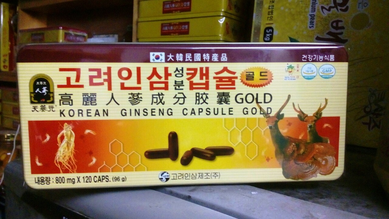 Sâm nhung Hàn Quốc - Korean Ginseng Capsule Gold - Viên đạm sâm