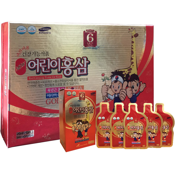 Hồng Sâm Baby Hươu Cao Cổ Gold Kids Hàn Quốc Hộp 30 gói - 20ml